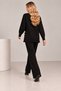 Women's 2-piece knit set with side button detail - 6