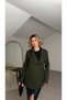Lined Short Cashmere Leya Jacket with Side Belt Detail - 5