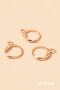 DIY Jewelry Making Material 20 Pieces C-Shaped Hoop Dangle Earring Apparatus - Gold - 4