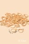 DIY Jewelry Making Material 20 Pieces C-Shaped Hoop Dangle Earring Apparatus - Gold - 3