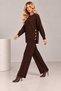 Women's 2-piece knit set with side button detail - 5