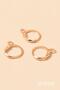 DIY Jewelry Making Material 20 Pieces C-Shaped Hoop Dangle Earring Apparatus - Gold - 6