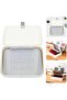 Portable Multi-Layer File Storage Box and Document Organizer,White - 5