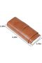 Portable Cedar Wood Lined Travel Case with Silver Cutter,Holds 3,Brown - 2