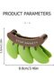Magnetic Banana Food Clips for Bag Sealing,Durable ABS Plastic Snack and Chip Sealer,Yellow - 6