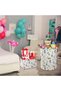 Waterproof Laundry Hamper and Storage Basket,Linen Cotton Clothes Organizer with Handles,Animal Print - 4