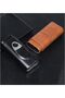 Portable Cedar Wood Lined Travel Case with Silver Cutter,Holds 3,Brown - 5