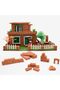 300 PCS Mini Red Bricks for Landscaping and Crafts,1:16 Scale Miniature Blocks for Dollhouse and Garden - 4