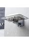 Black Wall Mounted Double Layer Soap Dish,Self-Draining No-Drilling Soap Holder for Bathroom and Kitchen - 2