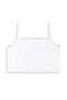 Girl's Crop Top 2-Piece Set with Straps Gray and White Crop Top - 6