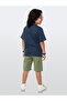 Boys' Team Science Printed Cotton T-Shirt Gabardine Woven Shorts Summer Set - 2