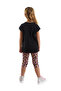 Leopard and Zebra Girl's Summer Tunic T-Shirt Leggings Set - 3
