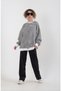 Black Sequined Wide Leg Trousers - 2