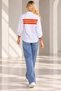 Women's Plus Size Striped Detailed Shirt - 6