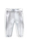 Girls' Leggings Silver Grey Shiny Metallic Disco Leggings over Knee Foil Fabric - 4