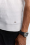 Men's Ecru Crew Neck Easy-Ironing Wrinkle-Resistant Regular Fit Knitwear T-Shirt A62Y5003 - 6