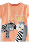 Zebra and Leo Girl T-Shirt Shorts Set - 5