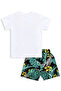 Boys' Set Crocodile Hawaii Printed T-Shirt Shorts Two-Piece Set Summer 2-8 Years - 5
