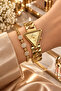 Original Women's Watch, 3 ATM Waterproof, Gold Color, Steel Strap + Bracelet Gift DKBY2012C1 - 2