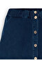 Girl's Midi Length Denim Skirt - 5