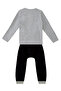 Xo Ponçik Pocket Detailed Boy's T-Shirt Pants Set - 4