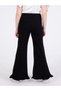 Girl's Ruffled Black Sweatpants - 3