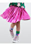 Girl's Metallic Shiny Dark Pink Skirt 5-10 Years Old