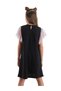 Swan Girl's Tulle Ruffled Polka Dot Girl's Black Dress - 3