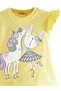 Unicorn Girl's T-Shirt Metallic Tights Set - 6