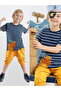 Striped Sailor Dino Boys Summer T-Shirt Capri Shorts Set