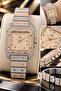 Luxury Stone Arabic Numerals Calendar Unisex Wristwatch
