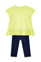 Bee Hummingbird Girls Summer Ruffle T-Shirt Leggings Set - 4