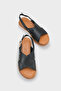 Katy Genuine Leather Soft Comfort Wedge Heel Women's Sandals - 5