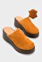 Kelcey Genuine Suede Wedge Heeled Women's Sabo Slippers