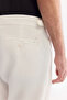 Men's White Classic Waist Soft Touch Carrot Fit Trousers A61Y3049 - 7