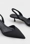 Esmerelda Pointed Toe Women's Shoes with Back Strap and Medium Heel - 6