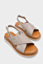Katy Genuine Leather Soft Comfort Wedge Heel Women's Sandals
