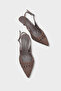 Laurie Knitted Pointed Toe Mid-Heel Open-Back Women's Shoes - 5