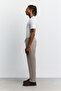 Men's Mink Color Elastic Waist Lace-Up Easy-Iron Relaxed Fit Jogger Pants A62Y3041 - 5