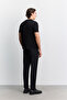 Men's Black Crew Neck Cotton Easy-Iron Regular Fit T-Shirt A62Y1022 - 4
