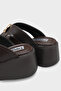 Zarla Stone-Embellished Wedge Heel Daily Women's Slippers - 5