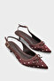 Valencia Pointed Toe Open Back Mid-Heeled Women's Shoes - 2
