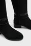 Simone Hand-Knitted Women's Boots with Wooden Accessories - 2