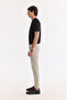 Men's Nile Green Cotton Elastane Roman Crop Slim Fit Jean Trousers A61Y3522 - 2