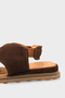 Elvira Cross-Strapped Velcro Leather Women's Sandals - 3