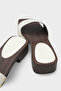 Fredrika Genuine Leather Patent Leather Women's Clogs Slippers - 5