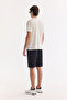 Men's Beige Crew Neck Anti-Wrinkle Quick Dry Technical Fabric Regular Fit T-Shirt A61Y1099 - 5