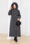 Women's Waist-Tie Nova Fabric Coat - 4