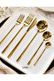 Dmr Life Dream Model Titanium Gold 36 Piece 6 Person Cutlery Set with Box (18/10)