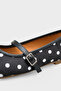 Cathryn Buckle-Strapped Polka Dot Women's Ballerinas - 4